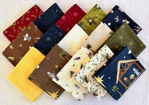 [PP-SilentNightF4] Silent Night Fat Quarter Bundle From Riley Blake