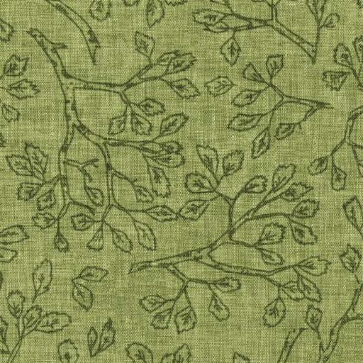 [COW-Y866-24] Autumnity Olive Branchlets By Esther Fallon Lou For Clothworks