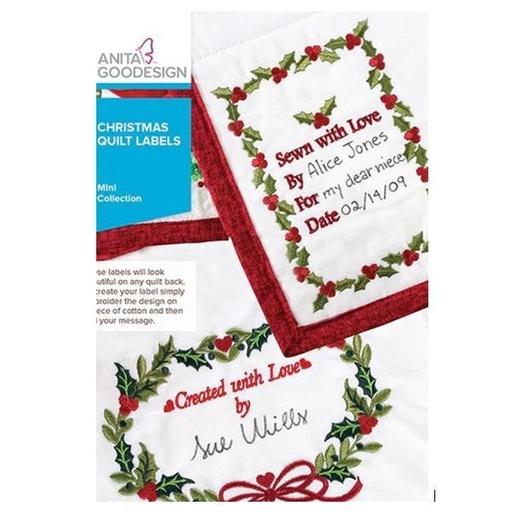 [AGD-ChristmasLabels] Christmas Labels Machine Embroidery Collection From Anita Goodesign