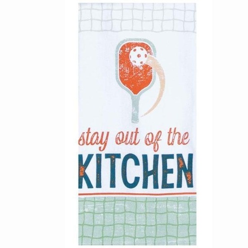 [MOD-R-7990] Pickleball Stay Out Of The Kitchen Tea Towel By Kay Dee Deisgn For Moda 