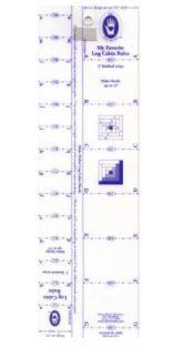 [MM-8038] Log Cabin Ruler, 1 And 2 Finished Strip Sizes From Marti Michell