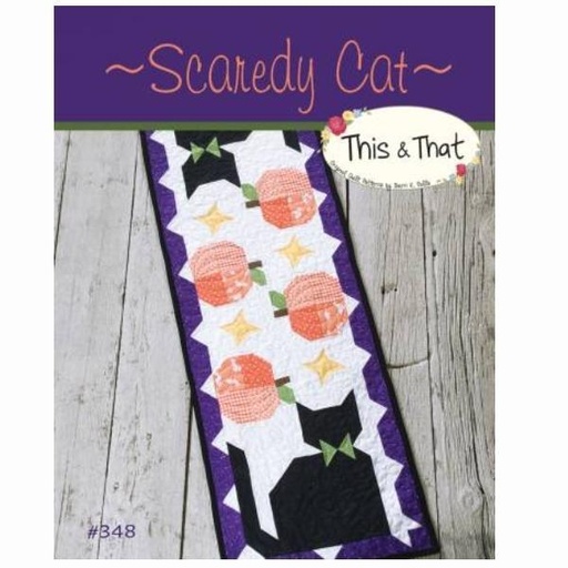 [CKR-TAT-348] Scaredy Cat Table Runner Pattern By Sherri Falls For This & That