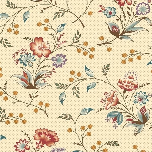 [MB-R600530-CREAM] Hearthstone Cream Amazing Grace By Lynn Wilder Fro Marcus Fabrics