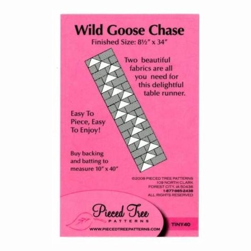 [TINY-40] Wild Goose Chase Table Runner Pattern From Pieced Tree Patterns