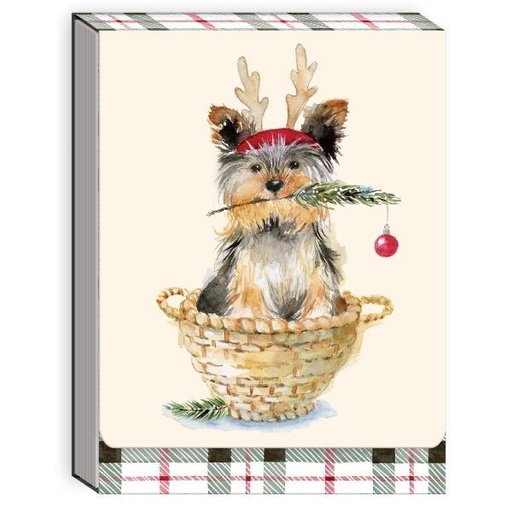 [MOD-62885] Yorkie Pocket Notepad By Punch Studio For Moda Fabrics