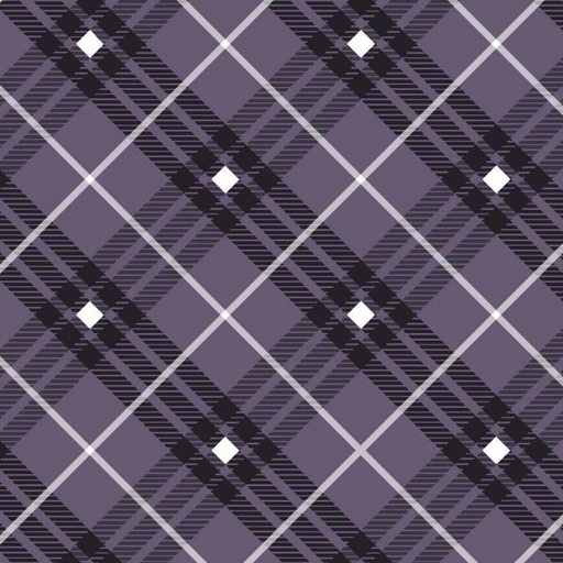 [HG-9611-58] Bias Plaid Basics Purple Plaid by Leann Anderson for Henry Glass