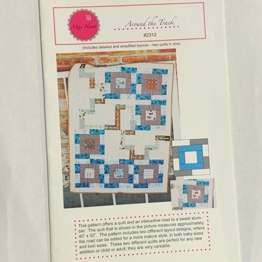 [MH-2312] Around The Track Quilt Pattern From Mixi Heart