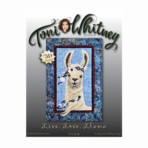 [TW-41-LLL] Live, Love, Llama Pattern From Toni Whitney Design