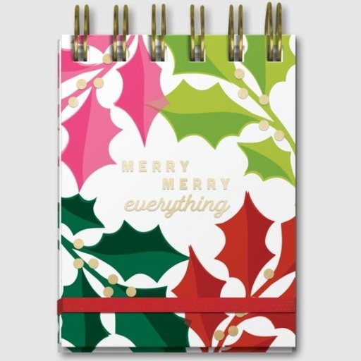 [MOD-51317] Bright Holly Spiral Notepad By Lady Jayne For Moda Fabrics