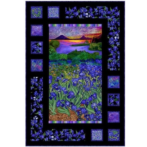 [PP-WildIrisQuiltKit] Wild Iris Quilt Kit From Timeless Treasures