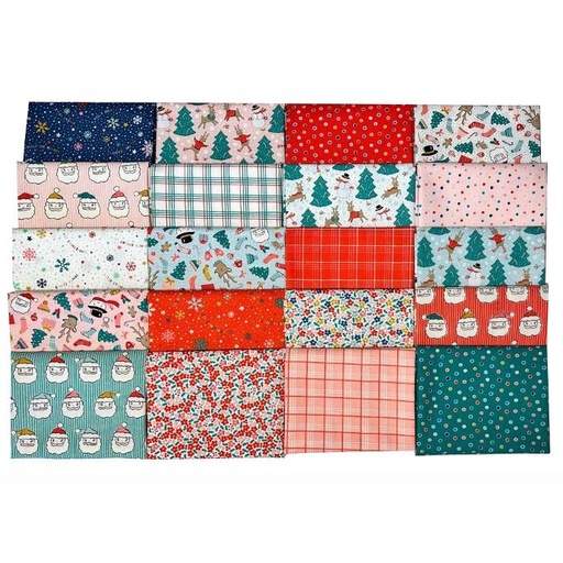 [PP-OhWhatFunF4] Oh What Fun! Fat Quarter Bundle From Poppie Cotton