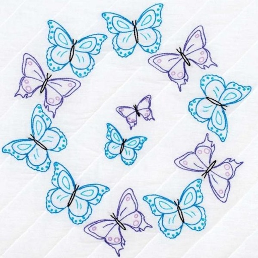 [JD-732-859] Brilliant Butterflies 18" Quilt Blocks From Jack Dempsey Inc