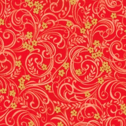 [KAF-21862-302] Poppy Hill Poppy Swirls By Studio Rk For Robert Kaufman 