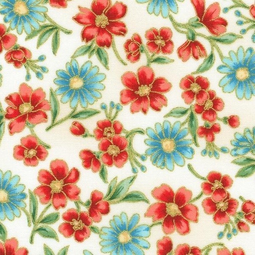 [KAF-21860-238] Poppy Hill Garden Daisies By Stuido Rk For Robert Kaufman