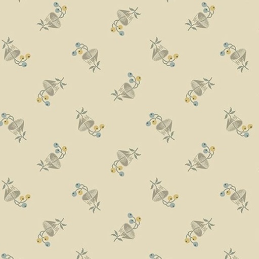 [AND-797-L] English Garden Bachelor Button Biscuits By Laundry Basket Quilts For Andover Fabrics 