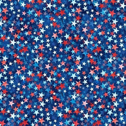 [NOR-B25543-48] Patriot Scattered Stars Widebacking By Deborah Edwards & Melanie Samra For Northcott