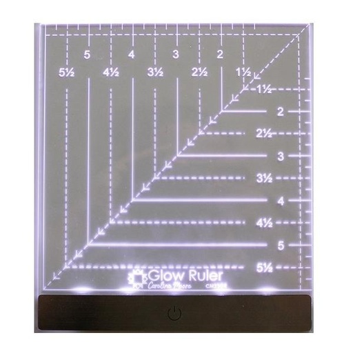 [CM-23-GL] Glow Ruler By Carolina Moore 