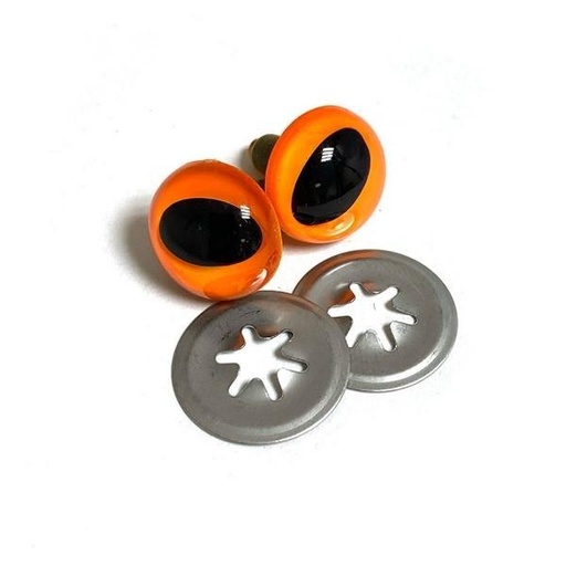 [VDBH-76811] Toy Cat Eyes 15Mm Orange From Voodoo Bag Hardware