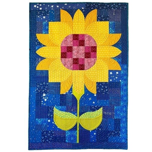 [SKW-476] Posh Sunflower Wallhanging Pattern from Sew Kind of Wonderful 