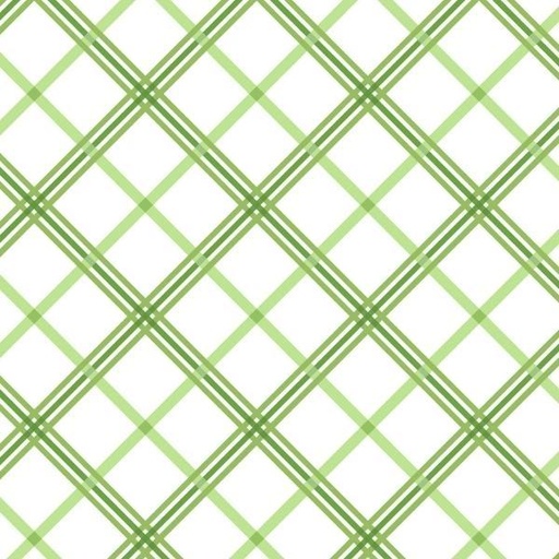 [MAY-8262-G] Kimberbell Basics Plaid Green By Kim Christopherson For Maywood Studio