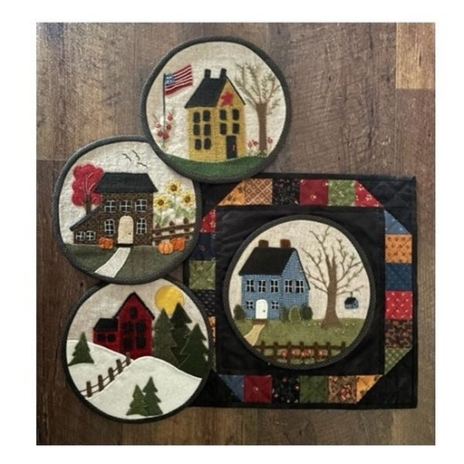 [RBQ-416] Saltbox Seasons Pattern From Red Button Quilt Company