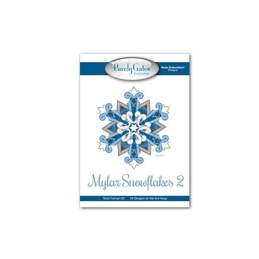 [PGD-SNOWFLAKES2] Mylar Snowflakes 2 Embroidery Pattern From Purely Gates 