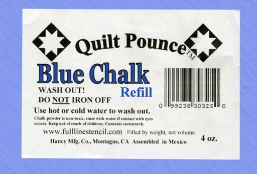 [QPB-REFILL] Quilt Pounce Blue Chalk Refill From Full Line Stencil