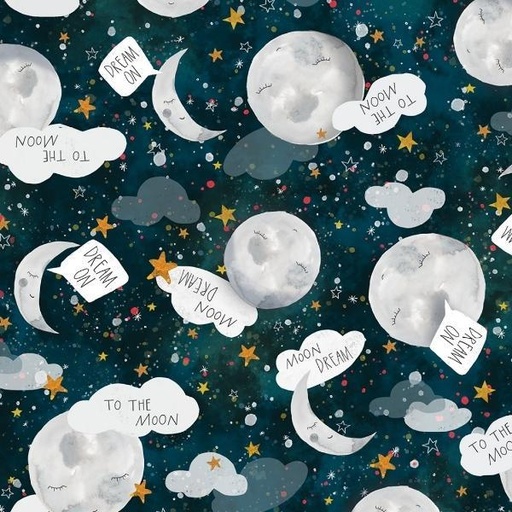 [PB-TTMO52-01N] To The Moon To The Moon Toss By Rachel Nieman For P&B Textiles