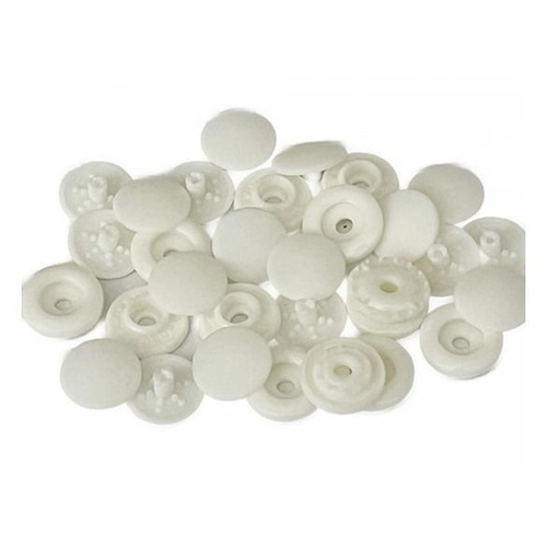 [EC-KGOTS-90] Tool-less Plastic Snap Fasteners 9mm, White