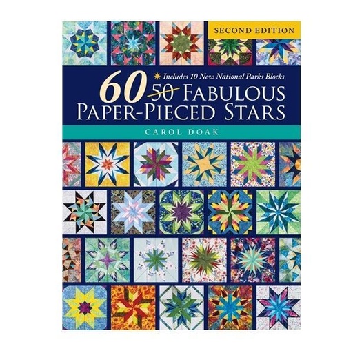 [CTP-115-56] 60 Fabulous Paper-Pieced Stars By Carol Doak