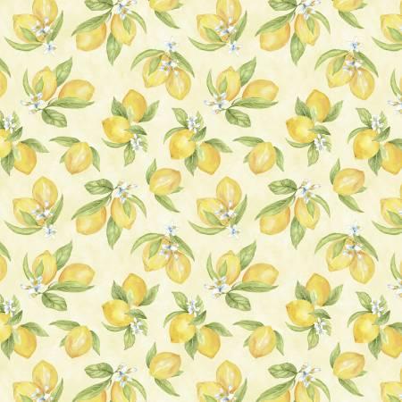 [WP-19155-557] Zest for Life Yellow Lemon Toss by Cynthia Coulter for Wilmington Prints