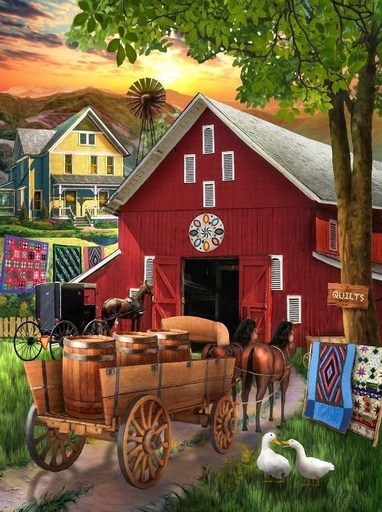 [SUN-29736] Amish Paradise Jigsaw Puzzle, 300 Pieces