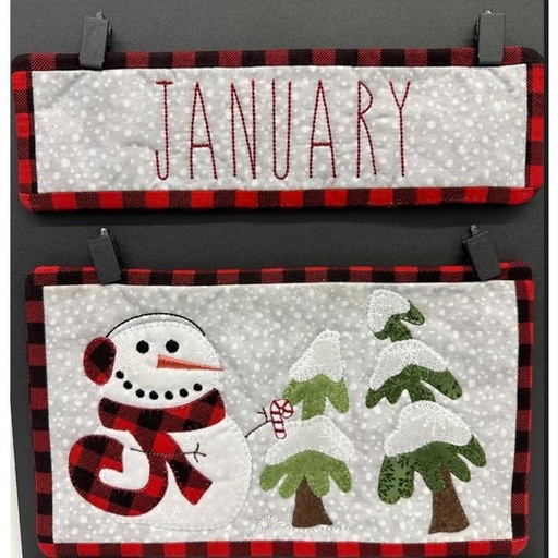 [PP-CalendarJanKit] Patchabilites Calendar January Fabric Kit