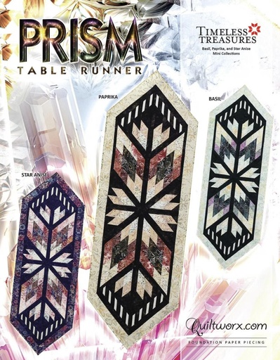 [QW-JNQ-270] Prism Table Runner Pattern By Judy Niemeyer For Quiltwrox