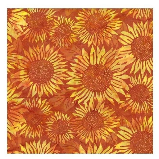 [HOF-2546-192] All Things Spice Pumpkin Sunflower Bali Batiks From Hoffman