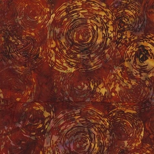 [HOF-2536-389] All Things Spice Paprika Spiral Bali Batiks From Hoffman 