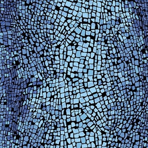 [AND-841-B1] Gemma Blue Chalcedony By Eye Candy Quilts For Andover