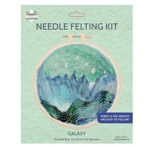 [NCR-NDLFLT-GALX] Needle Felting Kit Galaxy From Needle Creations