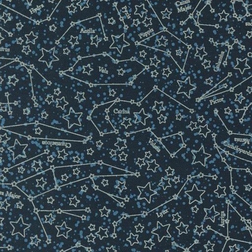 [MOD-24162-18] Starry Sky Midnight Constellations by April Rosenthal for Moda Fabrics 