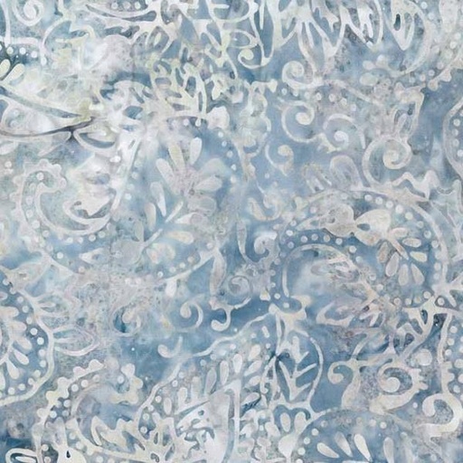 [WP-22276-244] Blue Smoke Batiks Tan Paisley From Wilmington Batiks 