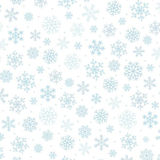 [EES-MAS9213-B] Celebration Snowflakes Blue By Kimberbell For Maywood Studio