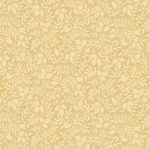 [MB-650861-GOLD] Botanical Journal Floral Silhouettes Gold By Smithsonian Institution For Marcus Fabrics 