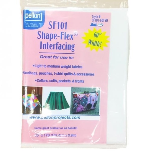 [LEG-SF101-601YD] SF101 ShapeFlex Interfacing 60" x 1yd, White