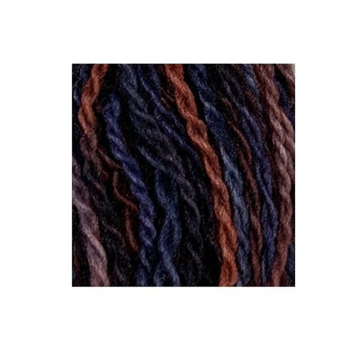 [VI-W55] Merino Variegated Wool Thread, Night Cliffs, Size 15