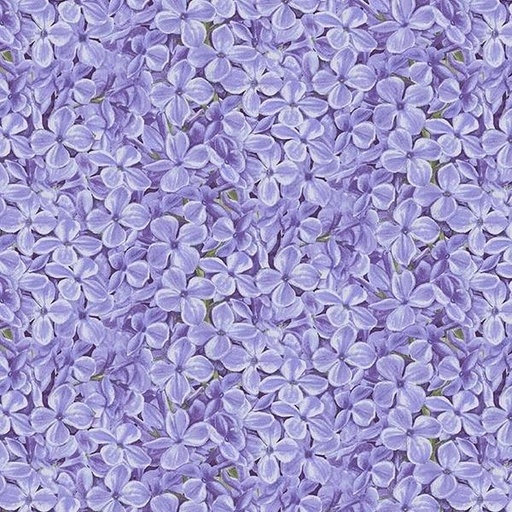 [HG-958-75] Bloomerang Periwinkle Packed Flowers by Jane Shasky for Henry Glass Fabrics 