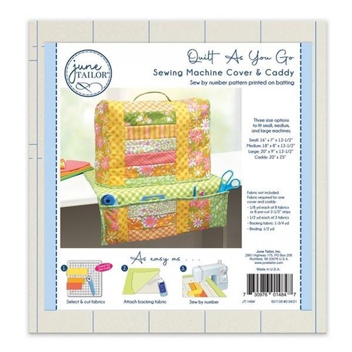 [JT-1484] Quilt As You Go Sewing Machine Cover and Caddy