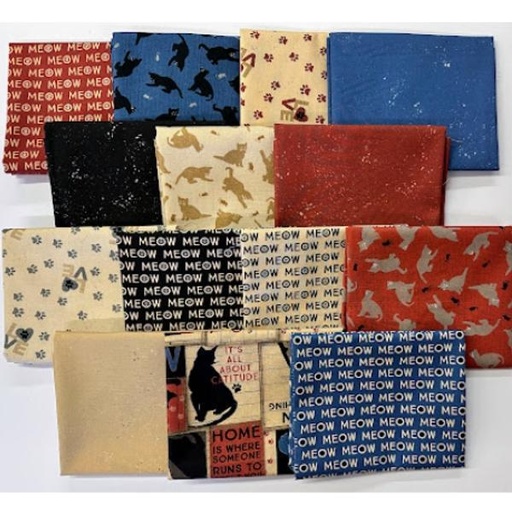 [PP-PurrfectionFQB] Purrfection Fat Quarter Bundle From Clothworks