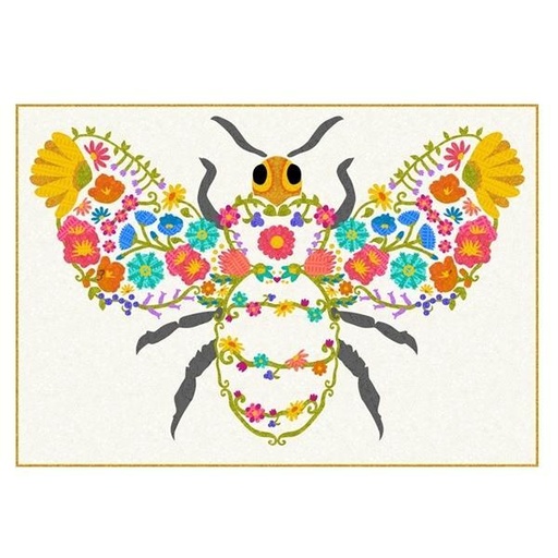 [LCQ-HELLOHONEY] Laser Cut Kit: Hello Honey By Diana Hatfield For Laser Cut Quilts 