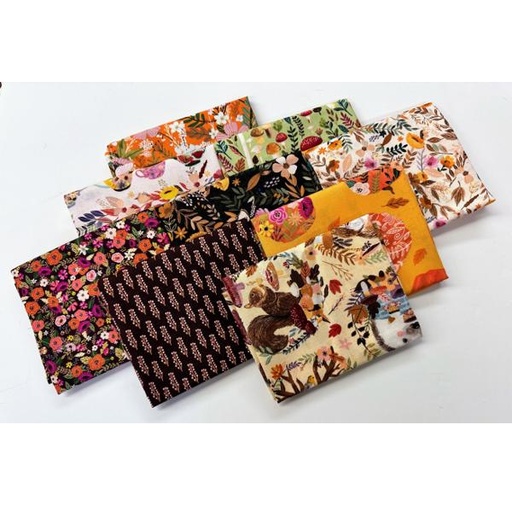 [PP-AutumnFriendsF4] Autumn Friends Fat Quarter Bundle From Free Spirit