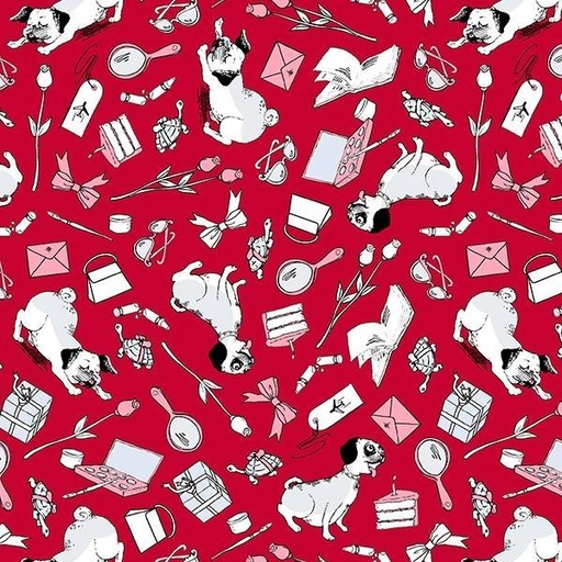 [WF-53885-6] Eloise Favorite Things Red By K.Thompson, H.Knight, And Simon&Schuster For Windham Fabrics